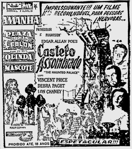 Anuncio_JB_O_Castelo_Assombrado_Poe-Corman (1964)
